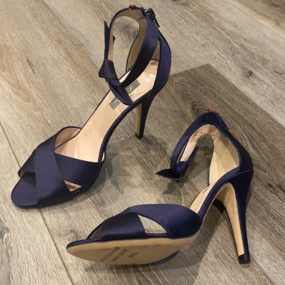 SJP Buckingham Navy blue heels - Picture 1 of 7